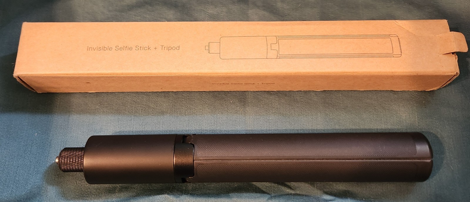 2-in-1 Invisible Selfie Stick and Tripod – Black