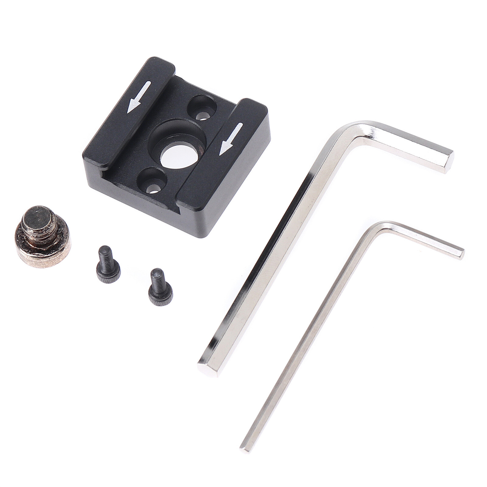 Hot Cold Shoe Mount Adapter Base with 1/4″-20 Screw fr Camera Cage& Flash light