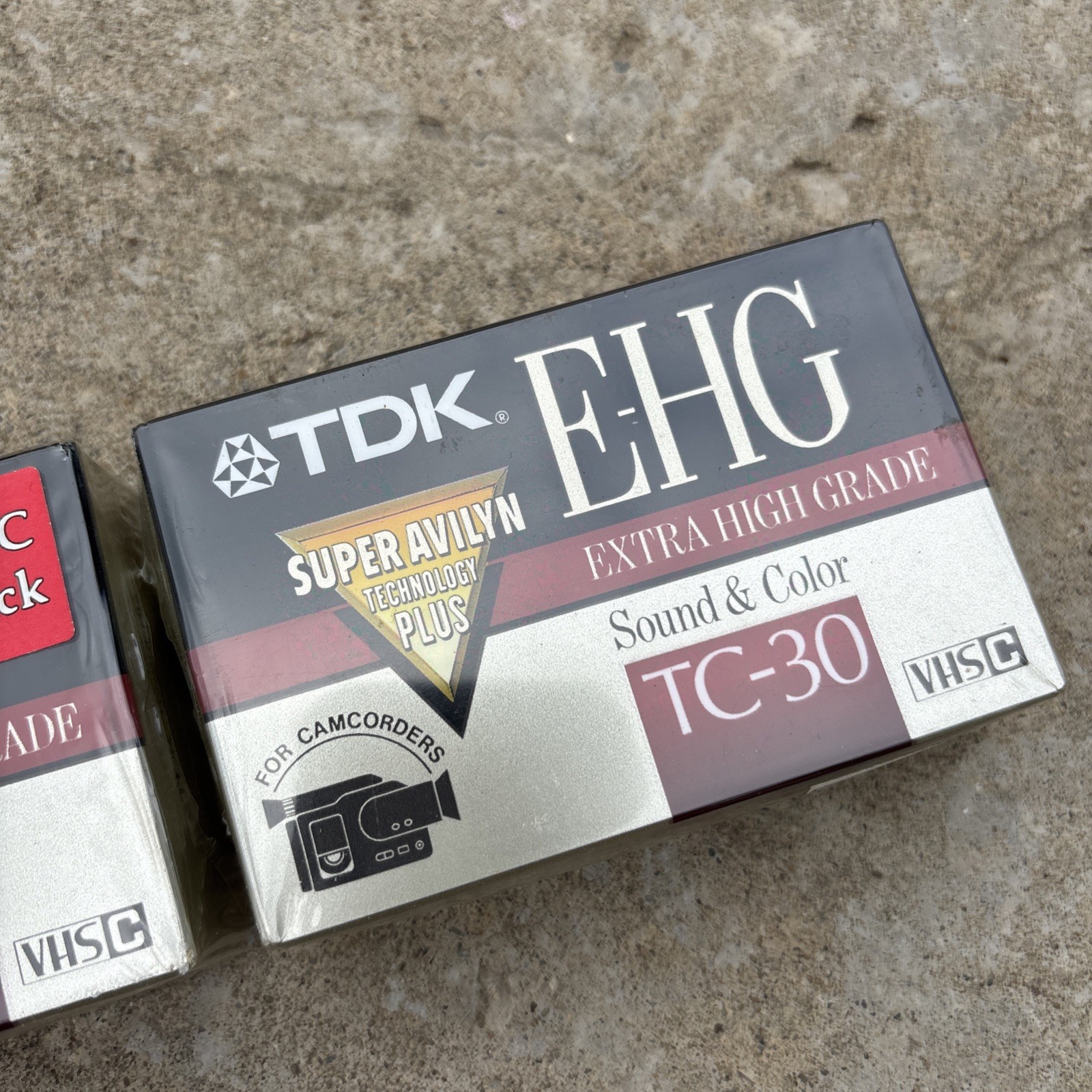 TDK EHG TC-30 Camcorder VHS C Tapes Extra High Grade Lot Of 2 Pack Nos