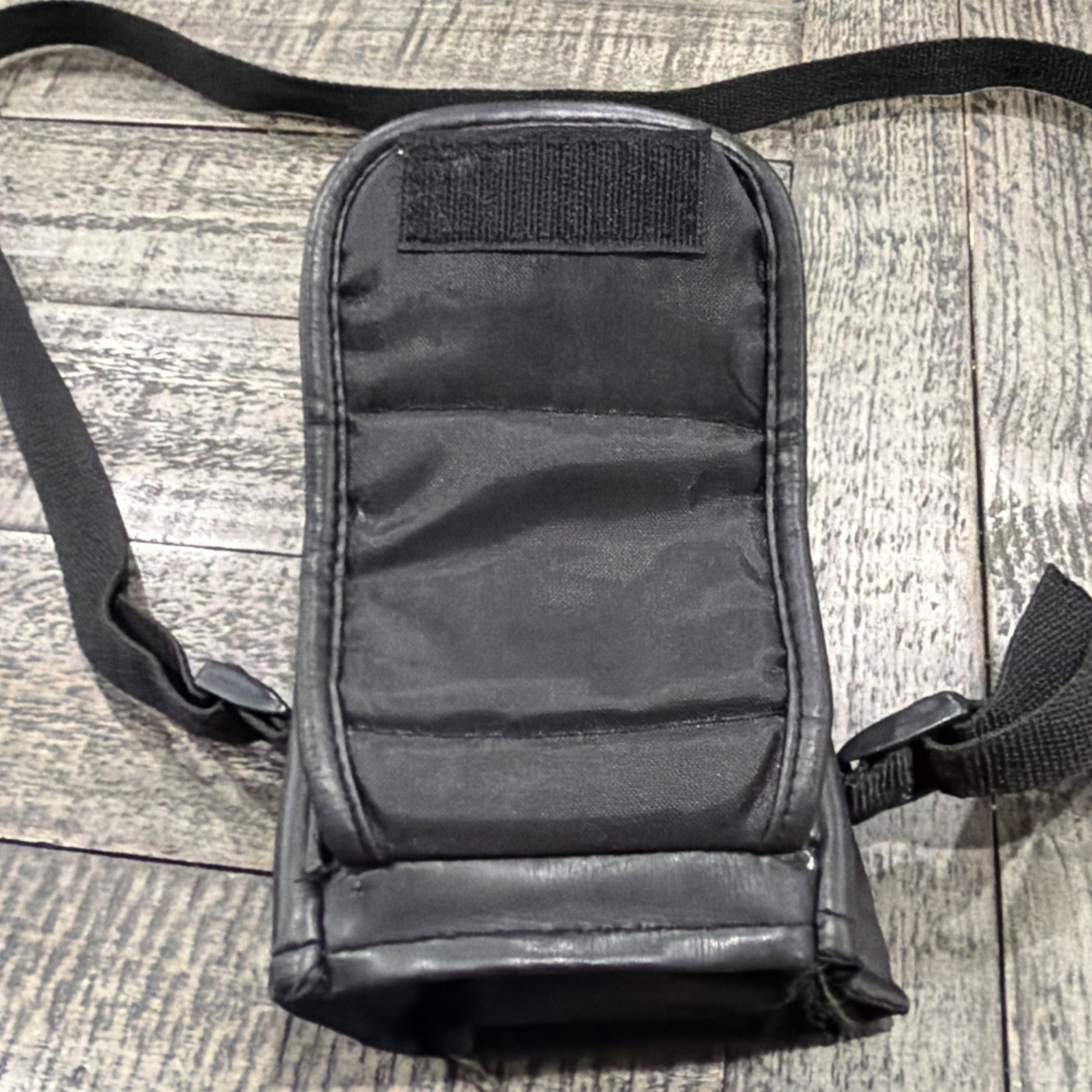 Pentax Leather Camera Case Carry Shoulder Bag Embroidered Logo Black photograph
