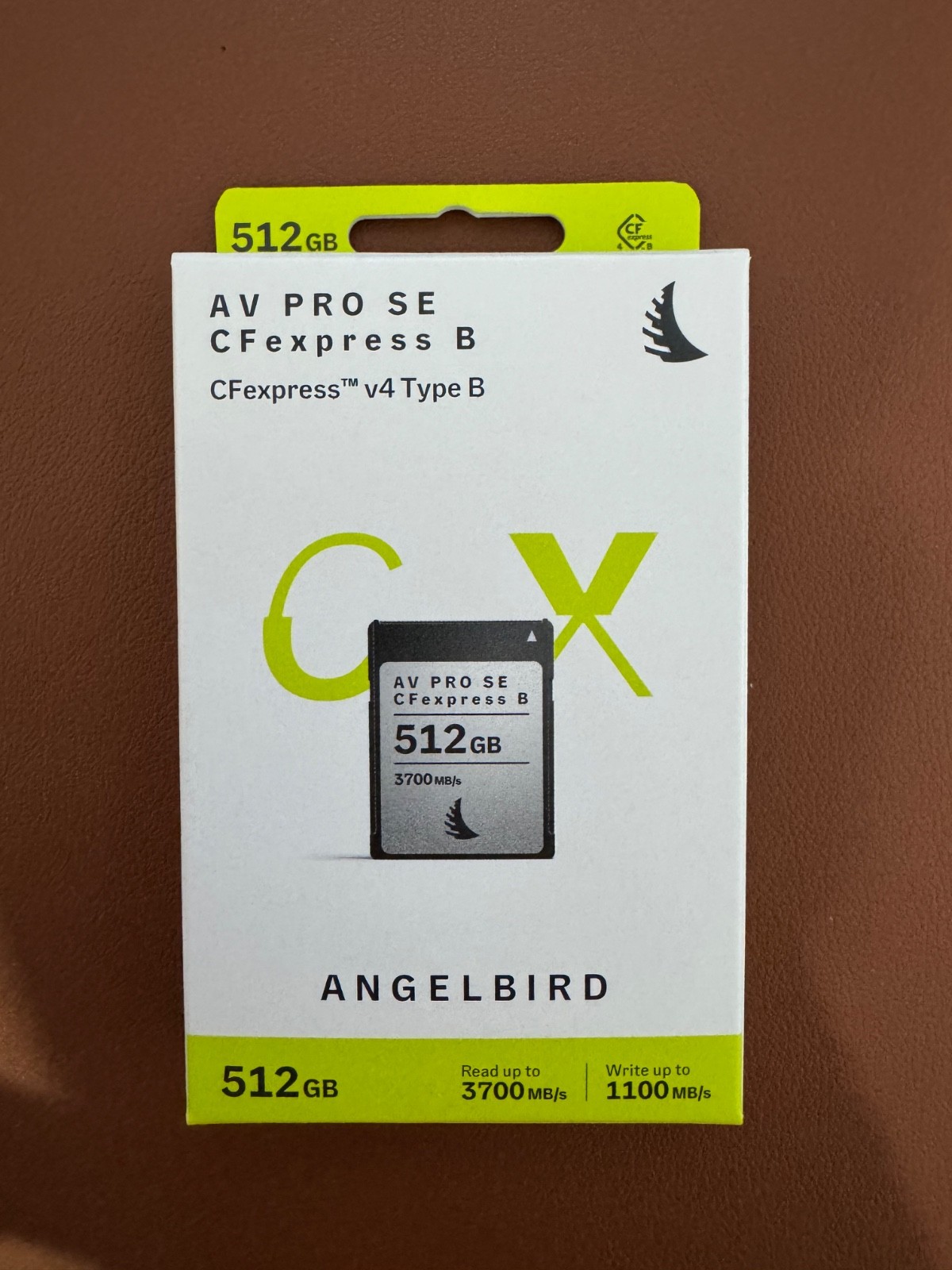 Angelbird AV PRO SE CFexpress B v4 512GB Type B Memory Card – New Sealed