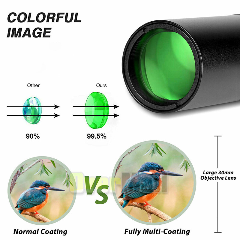 40X60/10-300X40 HD Monocular Super Telescope Monoculars Day / Night Vision Zoom