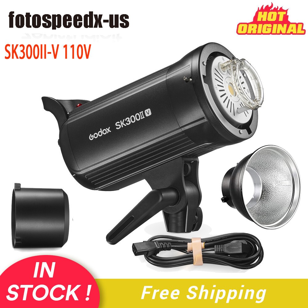 US Godox SK300IIV SK300II-V 110V Studio Strobe Flash Monolight LED Modeling Lamp