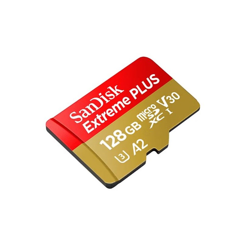 SanDisk 128GB Extreme PLUS microSDXC UHS-I Card – 200MB/s 4K V30 with Adapter