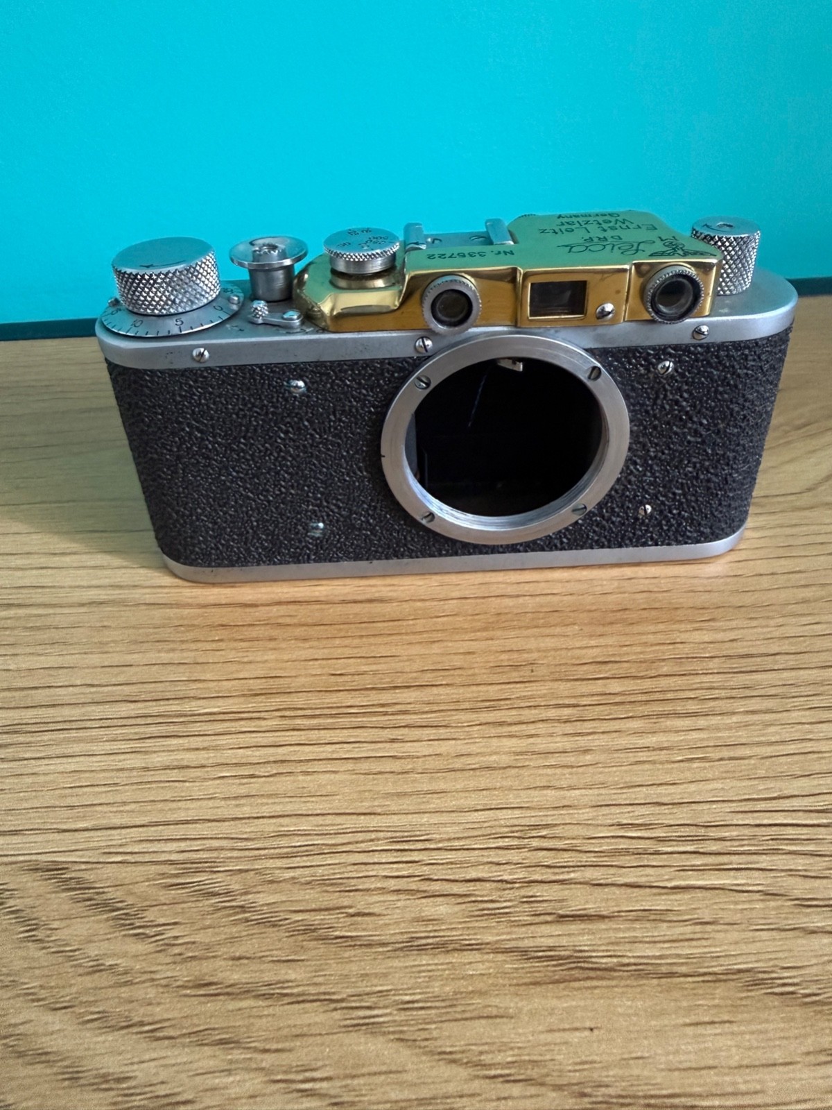 FED Rangefinder Camera Body – Leica Top Plate Cover – Body Only – Excellent Cond