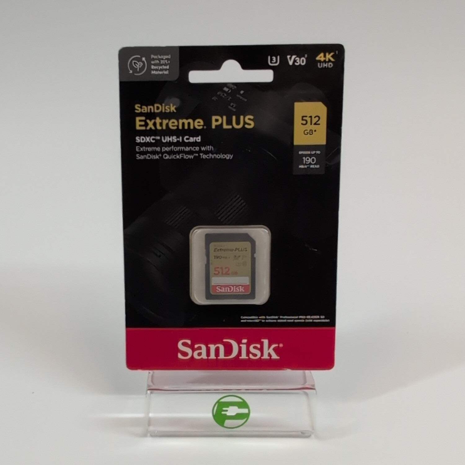 New SanDisk Extreme Plus 512GB SDXC UHS-I V30 Memory Card