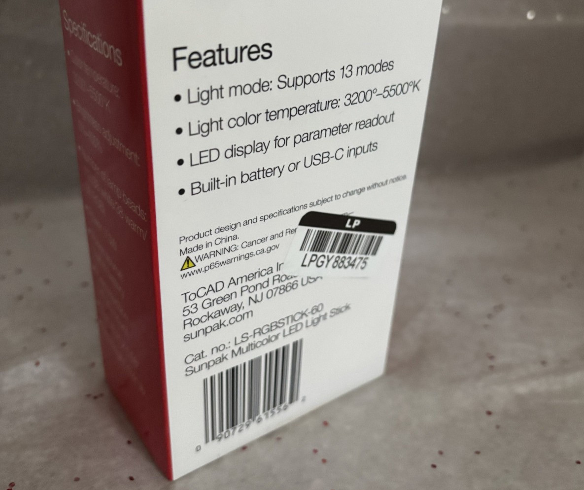 Sunpak Multicolor LED Light Stick