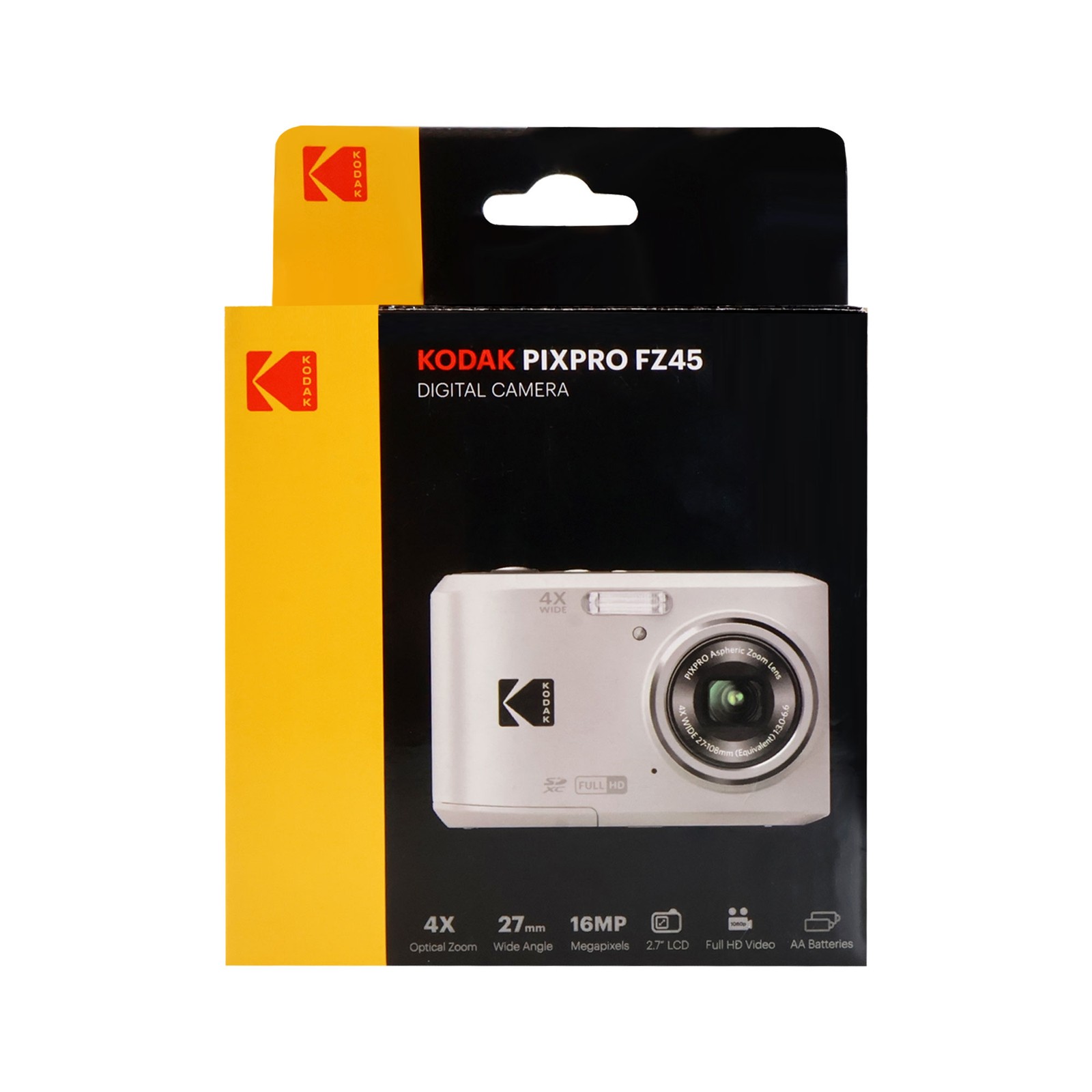 Kodak Pixpro FZ45 Portable Digital Camera Silver with 64GB Extreme PRO SDXC Card