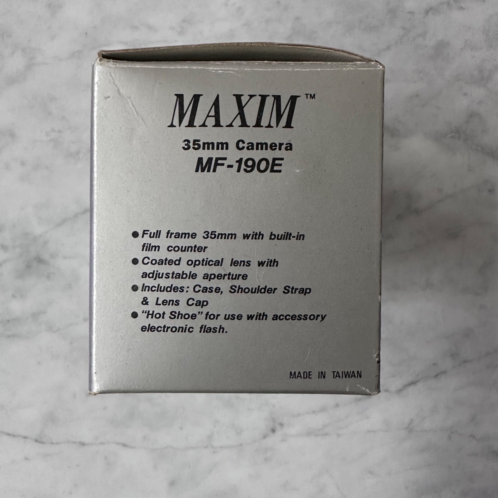 Vintage Maxim 35mm Plastic Toy Camera MF-190E Film 50mm Lens Taiwan – NOT TESTED
