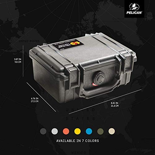 Waterproof Hard Case 8.4×6.8×3.9 Inch Pick N Pluck Foam Latch Camera Equipment