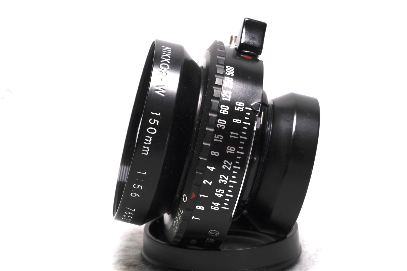 Nikkor 150mm-W f/5.6 Lens in Copal 0 Shutter. PRISTINE GLASS & SHUTTER