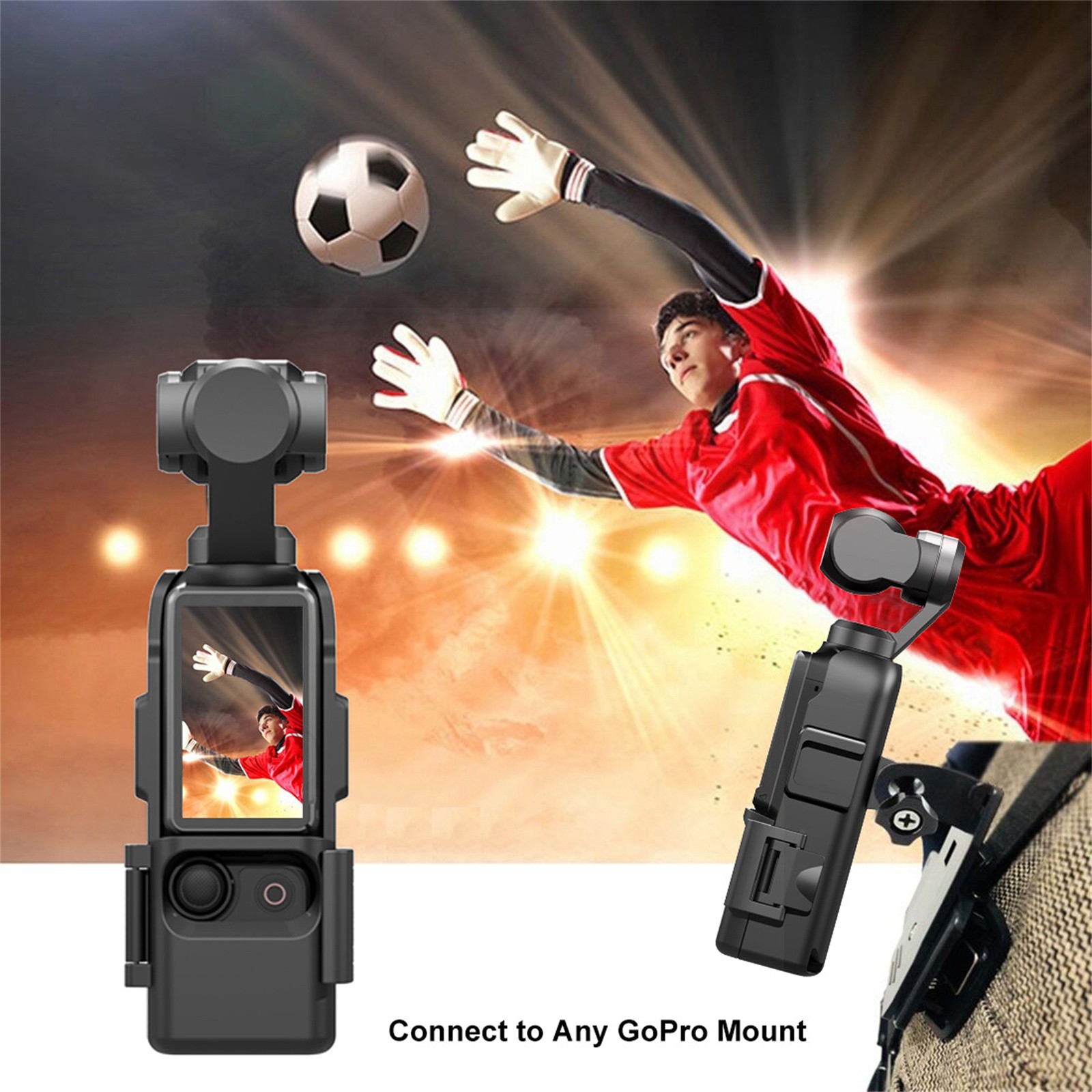 Expansion Adapter Frame Protective Case Cold Shoe Bracket For DJI Osmo Pocket 3