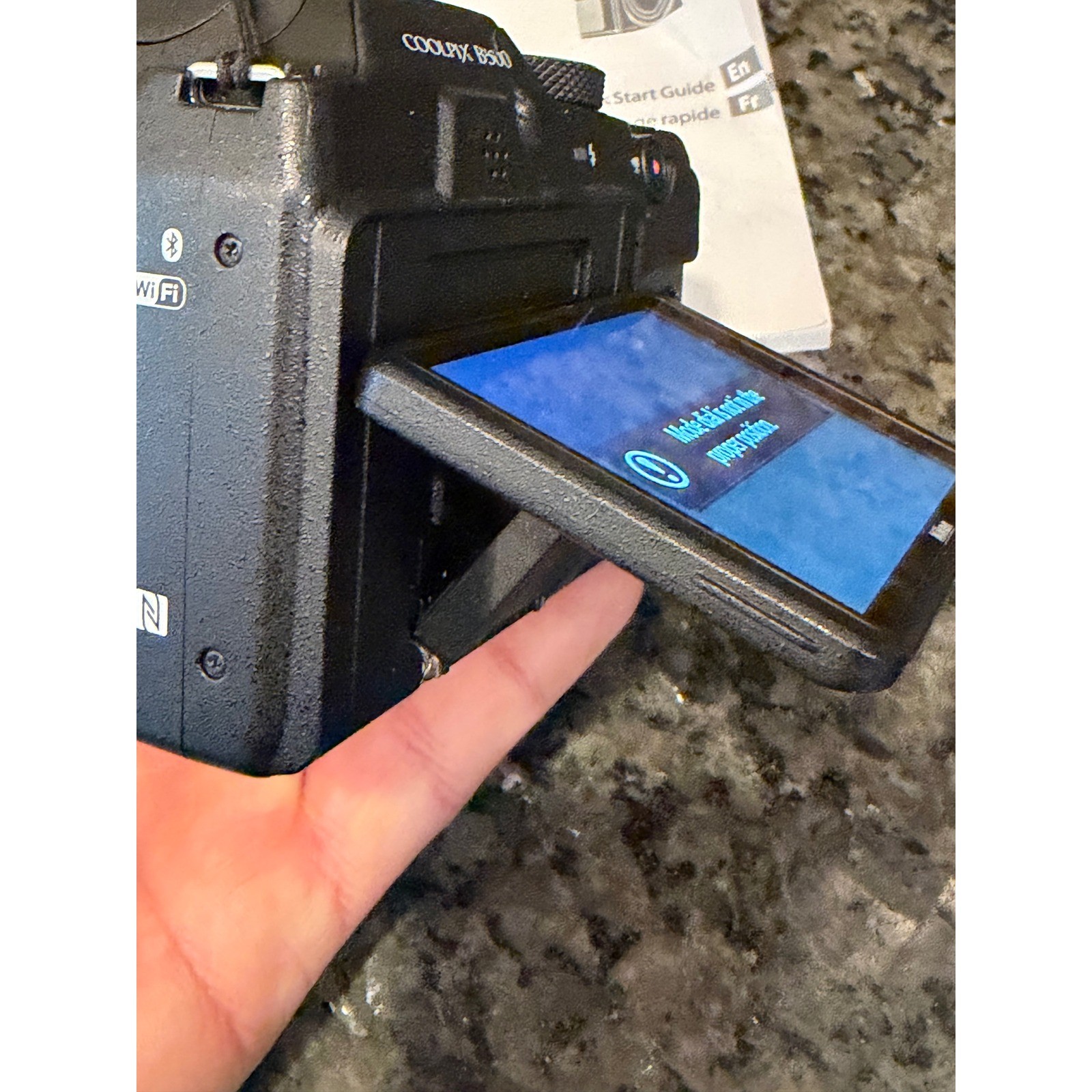 Nikon Coolpix B500 Black Digital Camera 40x Optical Zoom For Parts or Repair
