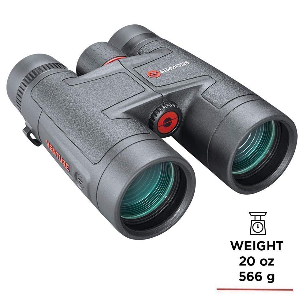 Simmons 8×42 Roof Prism Binoculars Black FMC w/ Strap & Carrying Case 897842R