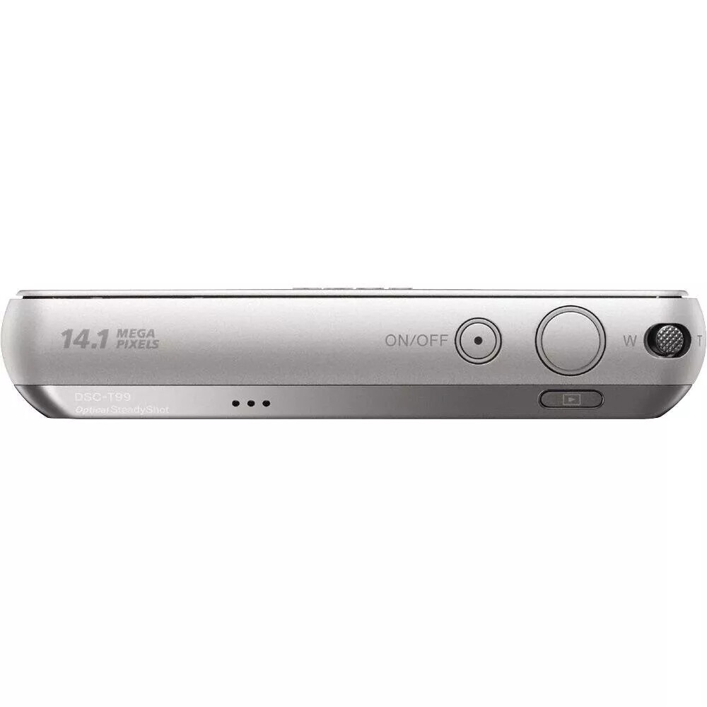 SONY Cyber Shot DSC-T99 CCD 14.1MP 4x Optical Zoom Digital Camera-Silver