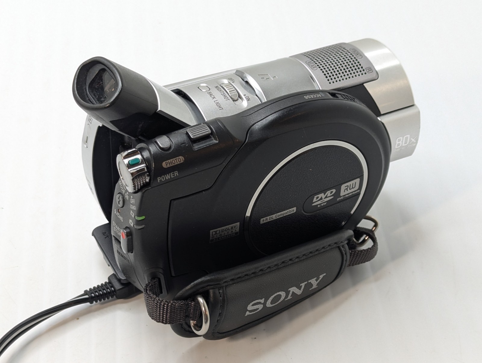 Sony HDR-UX5 Camcorder Nightshot NTSC Tested w/Charger DVD-RW *NEEDS BATTERY*