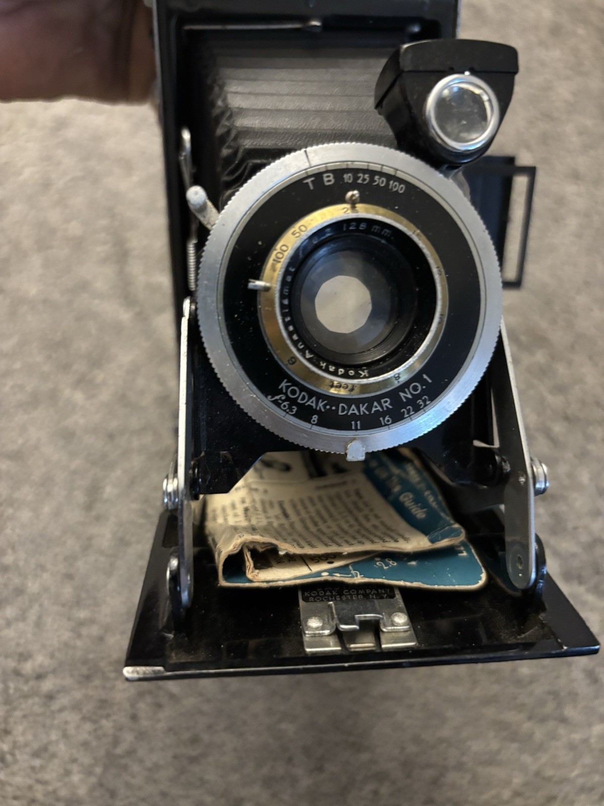 Vintage Art Deco Kodak Six-16 616 Folding Camera w/ Anastigmat 128mm F6.3 Lens