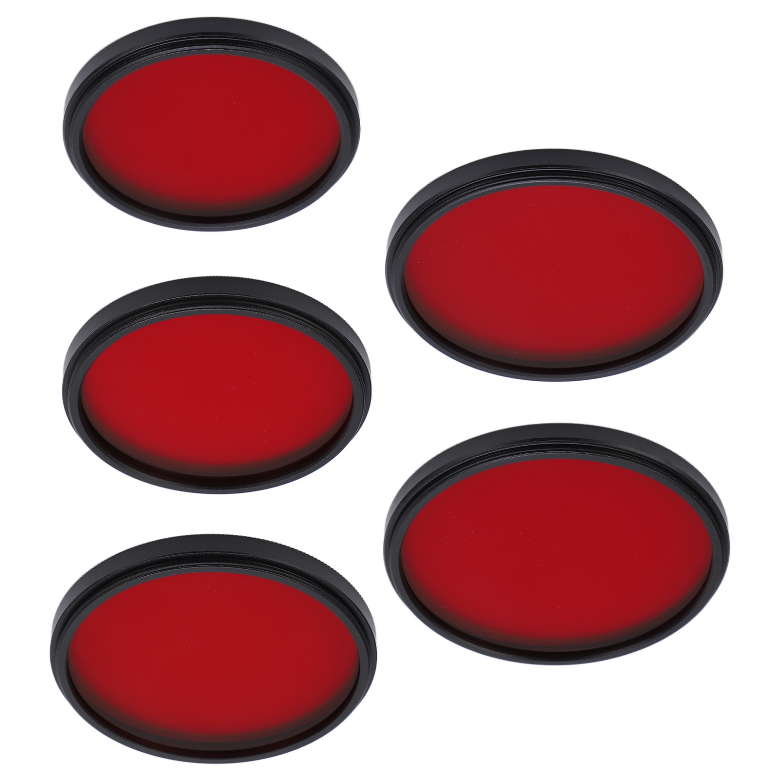 Threaded Camera Lens Filter Full Red Color Filter Optical Glass For