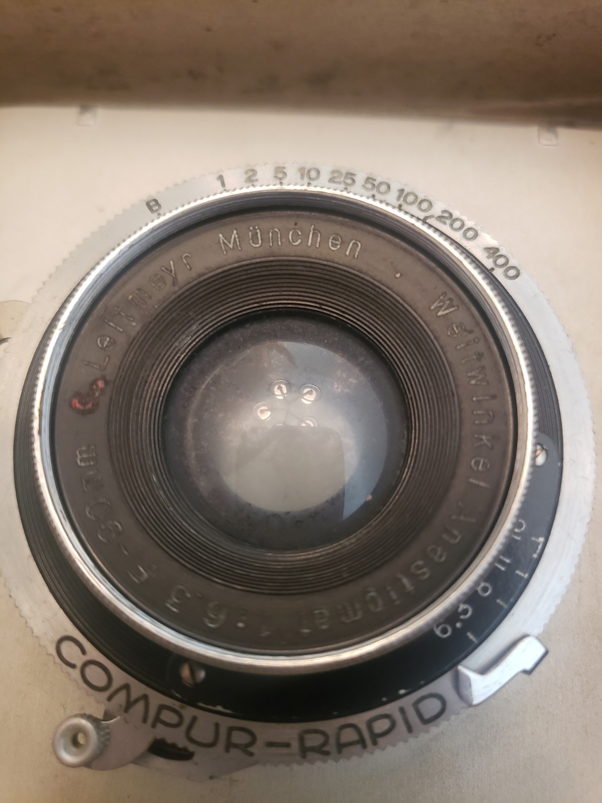 G. Leitmeyr München Weitwinkel Anastigmat 1:6.8 F-90MM – Rare Vintage Lens