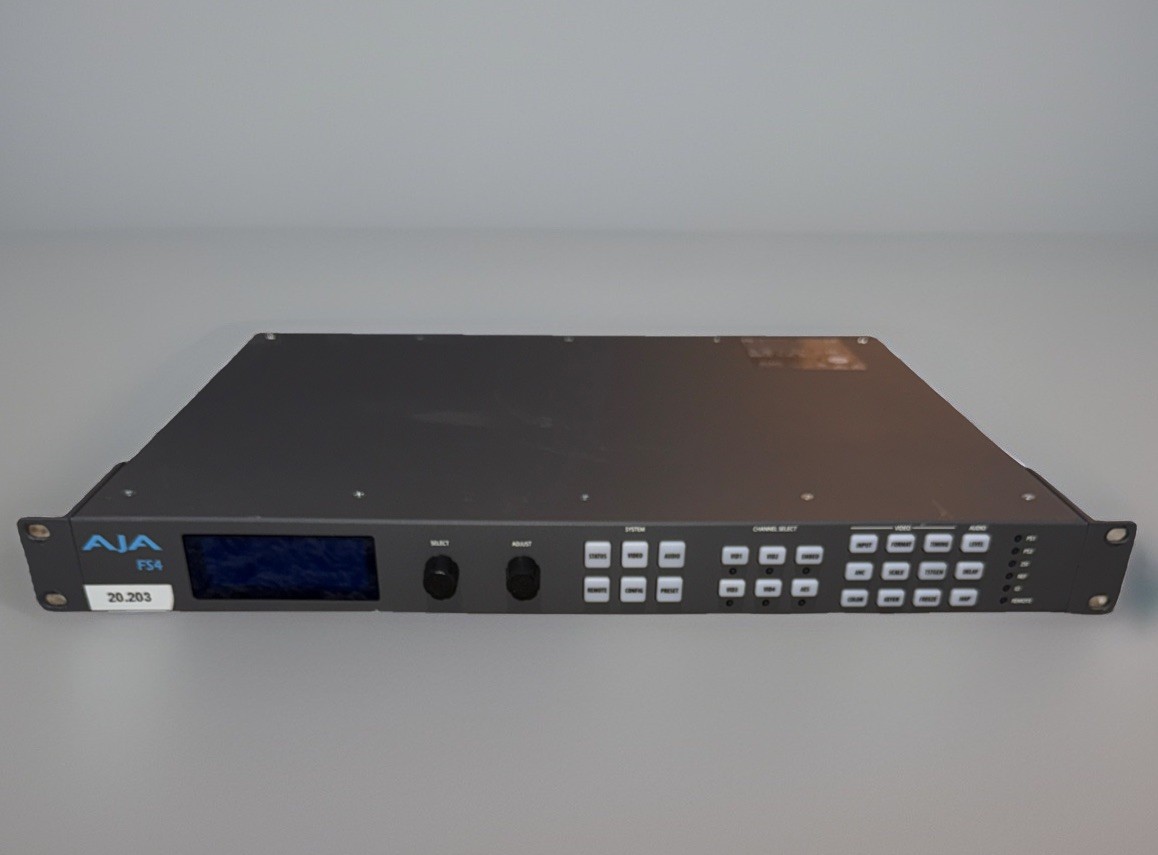AJA FS4 4-Channel 12G-SDI/UHD 4K Frame Synchronizer/Converter