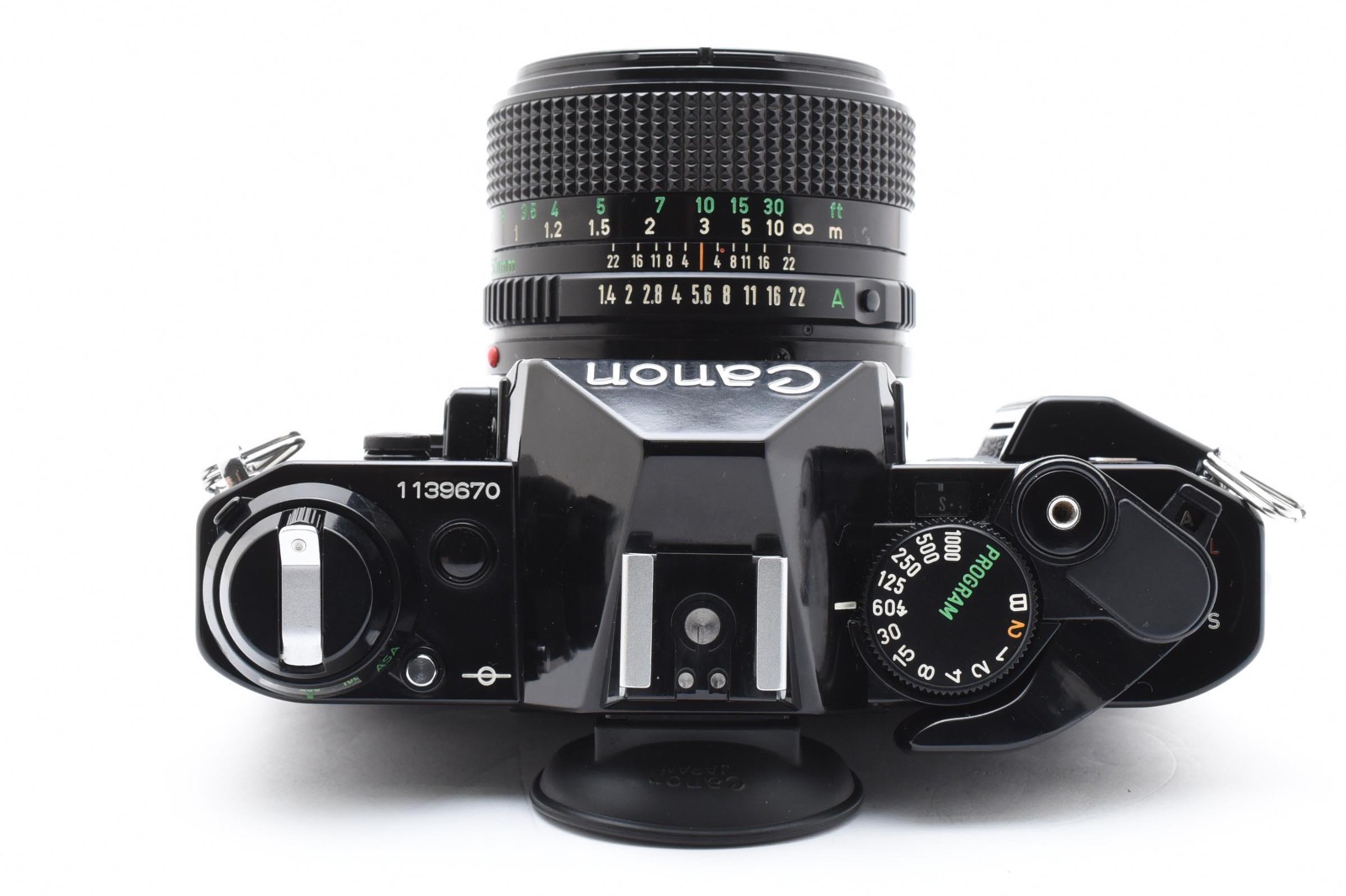 Read!! [Excellent+5] Canon AE-1 Program Film Camera Black New FD 50mm f1.4 JAPAN