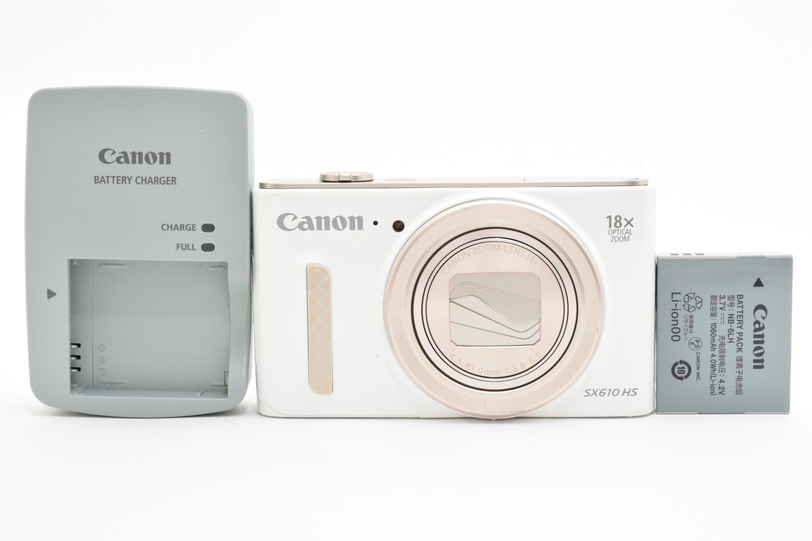 [MINT] Canon PowerShot SX610 HS White 20.2MP 18x From JAPAN