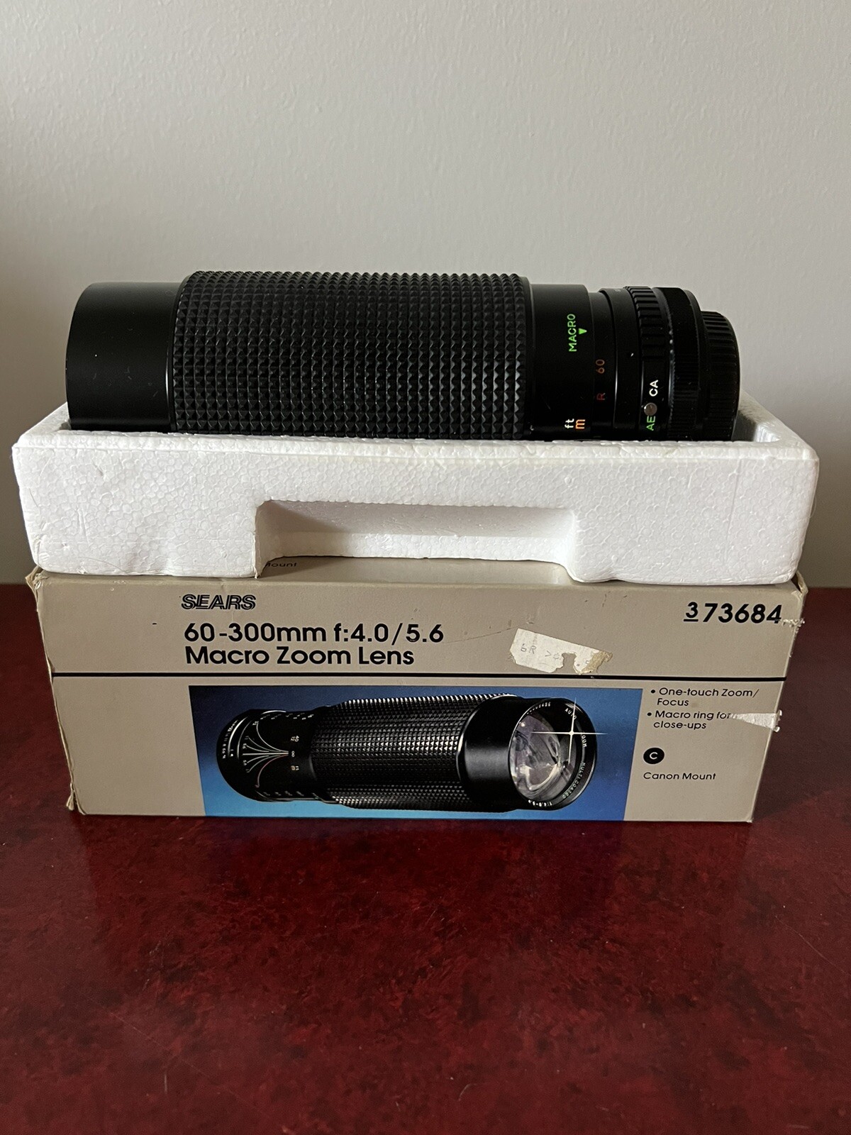 Sears Macro Zoom 60-300mm f/4.0-5.6 Lens with Caps