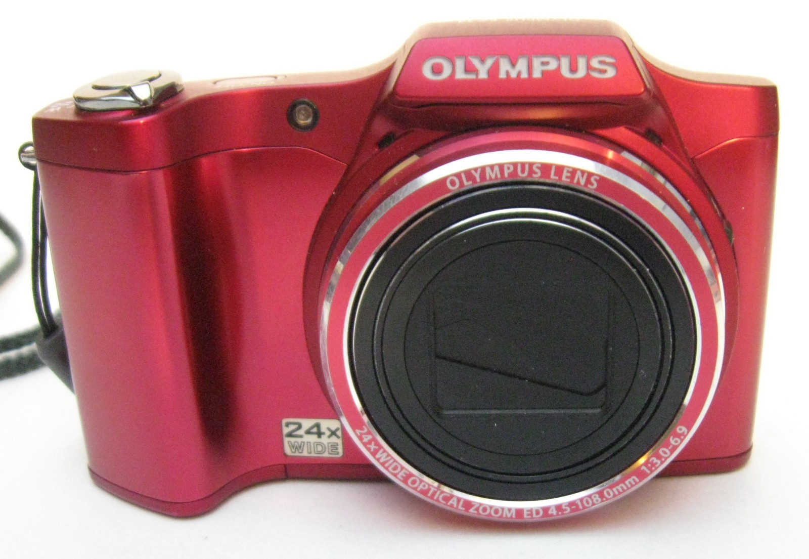 OLYMPUS SZ-14 Digital Camera Red Zoom24X Batteries&Charger W/Memory Card W/Case