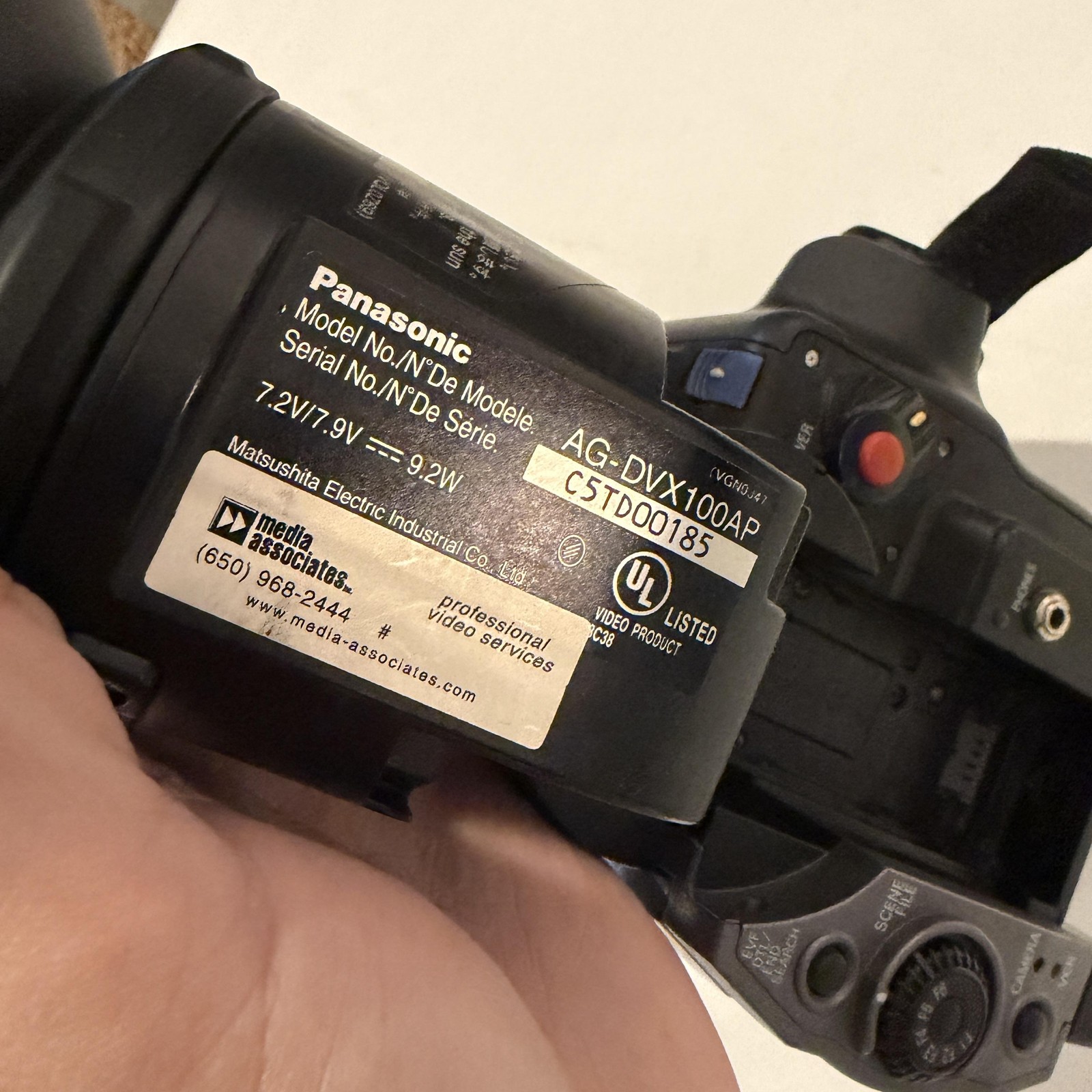 Panasonic AG-DVX100A MiniDV Professional Camcorder 3CCD 10x Leica Untested Black