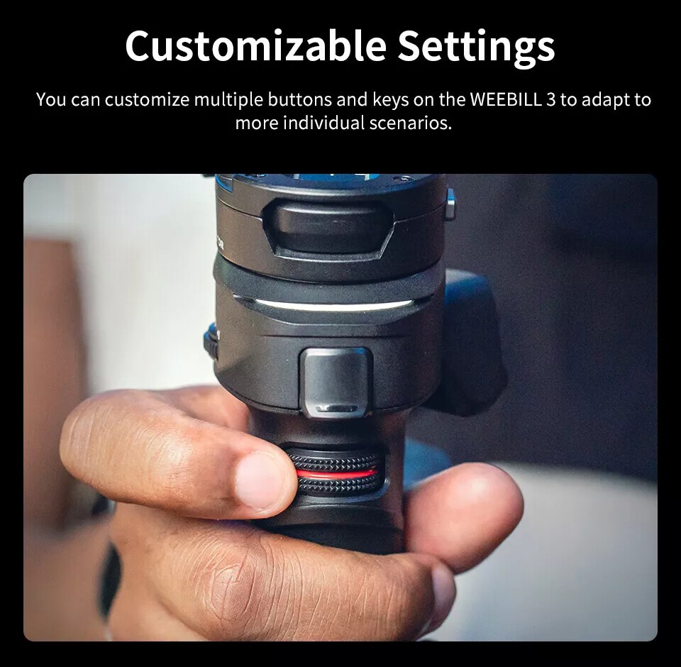 ZHIYUN Weebill3 Handheld Gimbal Stabilizer for Camera Canon/Sony/Panasonic/Nikon