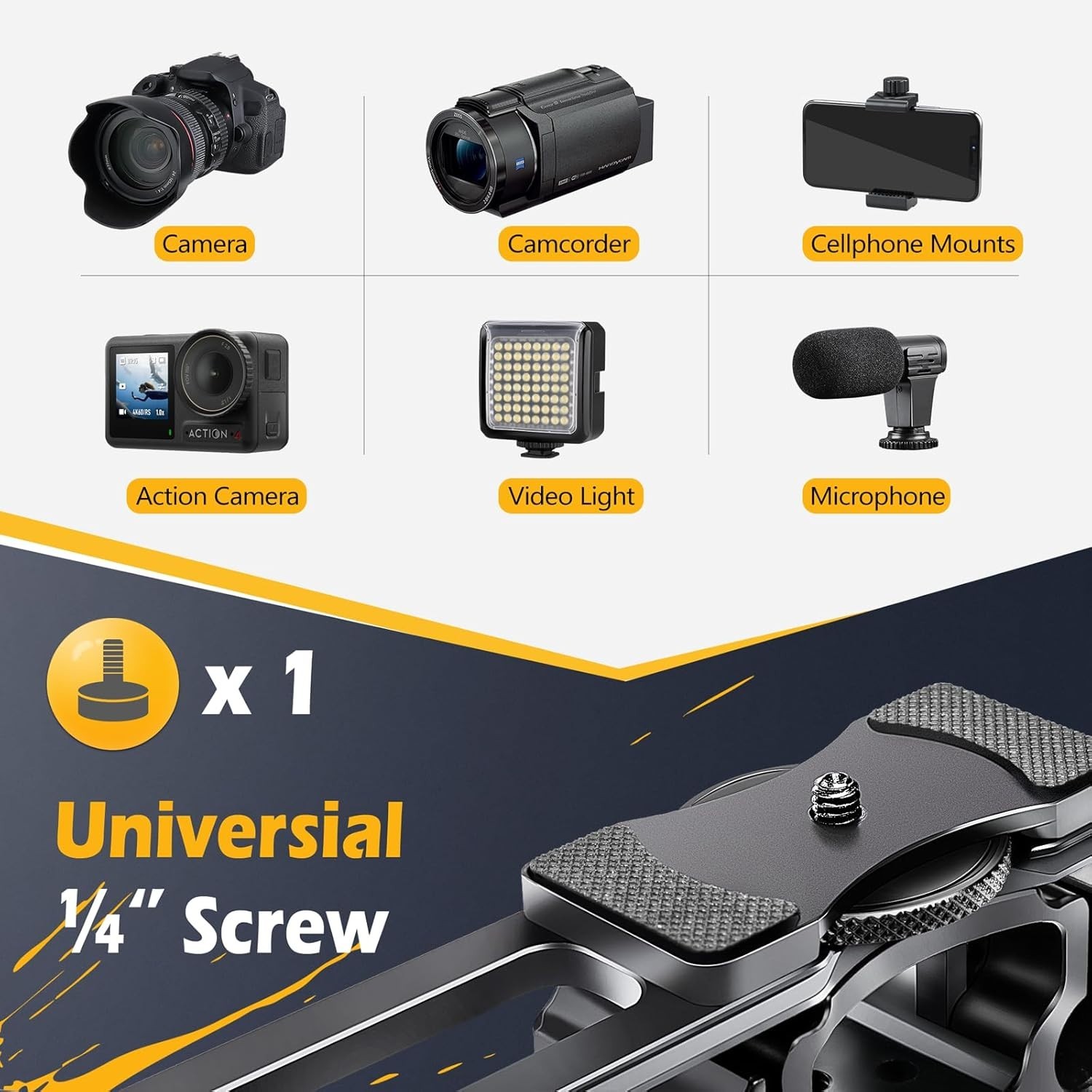 Aluminum Film Making Kit with Top Handle & Arri Holes