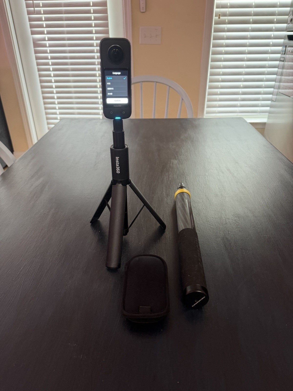 Insta360 X3 360 Camera 9’ Selfie Stick Tripod 128GB Camera Cover