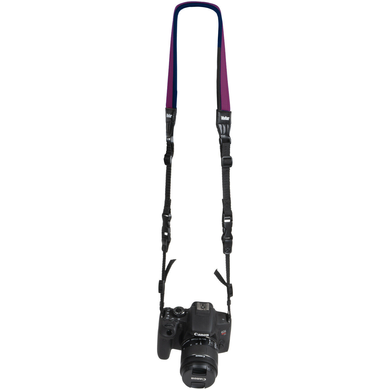 Vivitar Universal Neoprene Neck Strap for Camera Purple