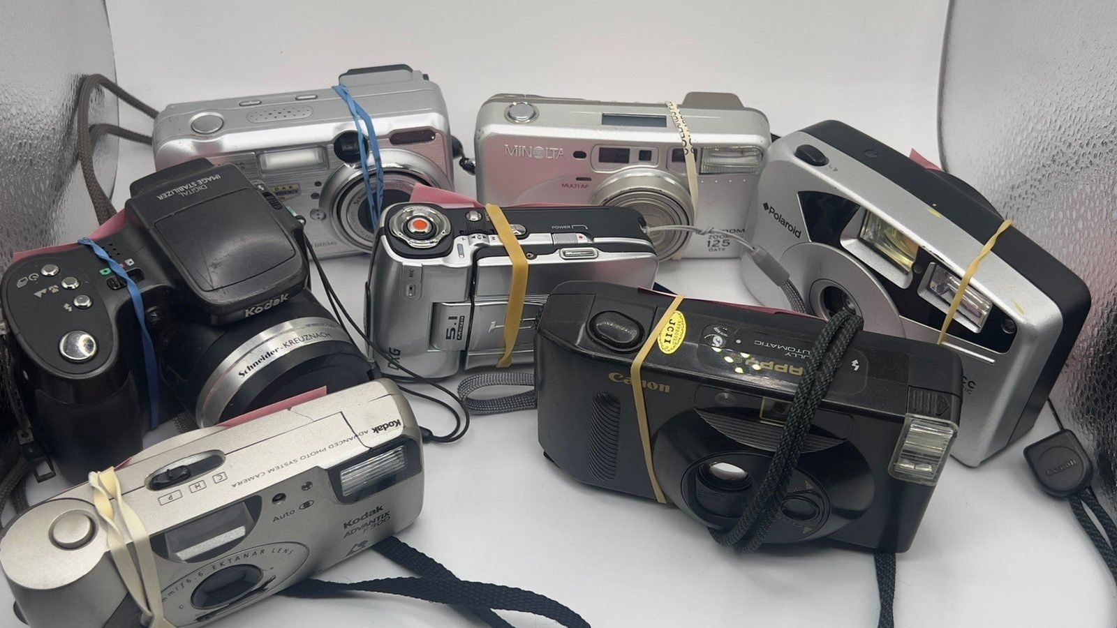 Camera Lot (Kodak, Canon, Polaroid, etc) for parts or repair -as Is