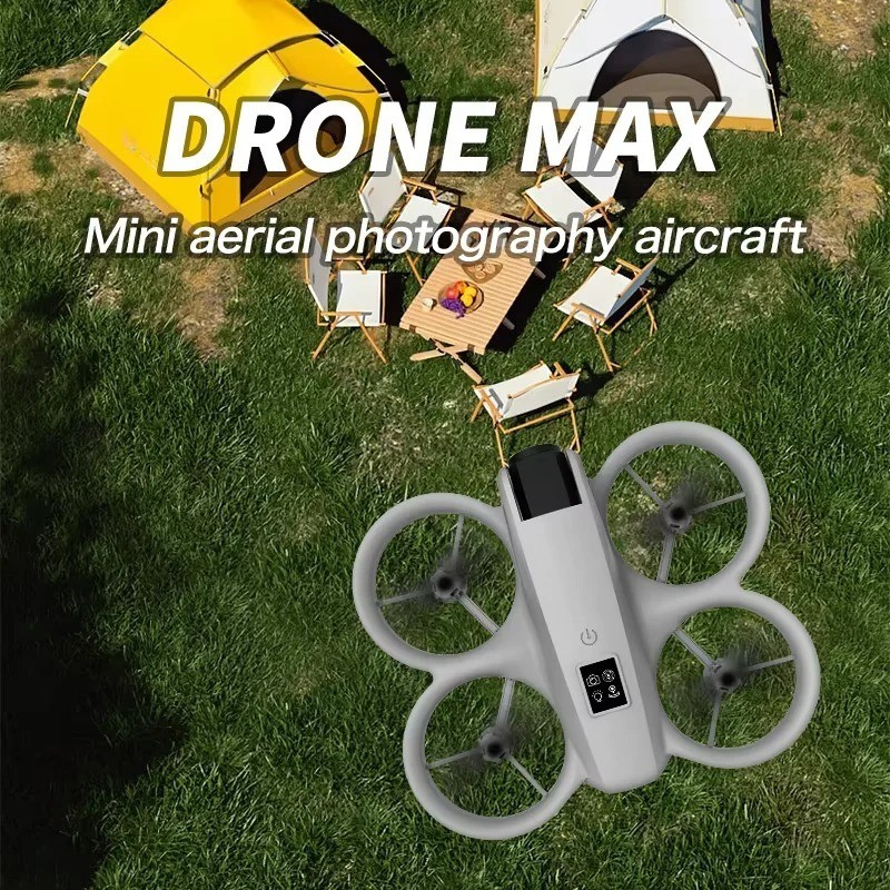 2026 Mini Foldable Drone 4K HD Camera LED Lights Optical Flow RC Quadcopter Toy