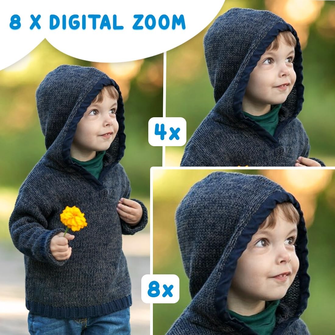 for Boys & Girls 3–8 Years | Digital for 1080P Selfie Video | Rechargeable wi…