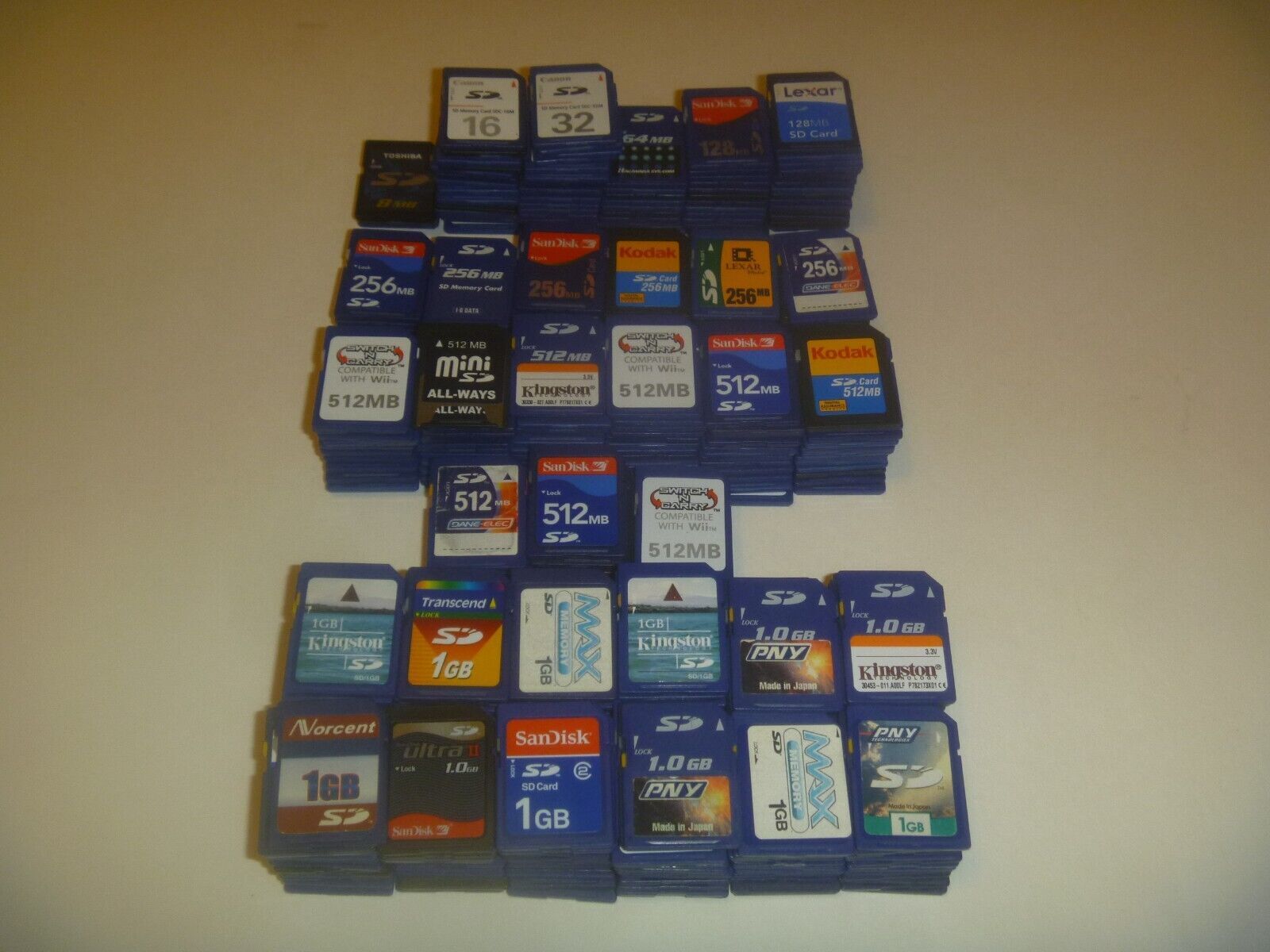8MB 16MB 32MB 64MB 128MB 256MB 512MB 1GB SD Card Choose Size Toshiba Sandisk +