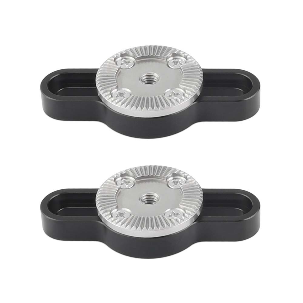 2x CAMVATE ARRI Rosette Connecting Mount with M6 Thread & 1/4″ Mounting Groove