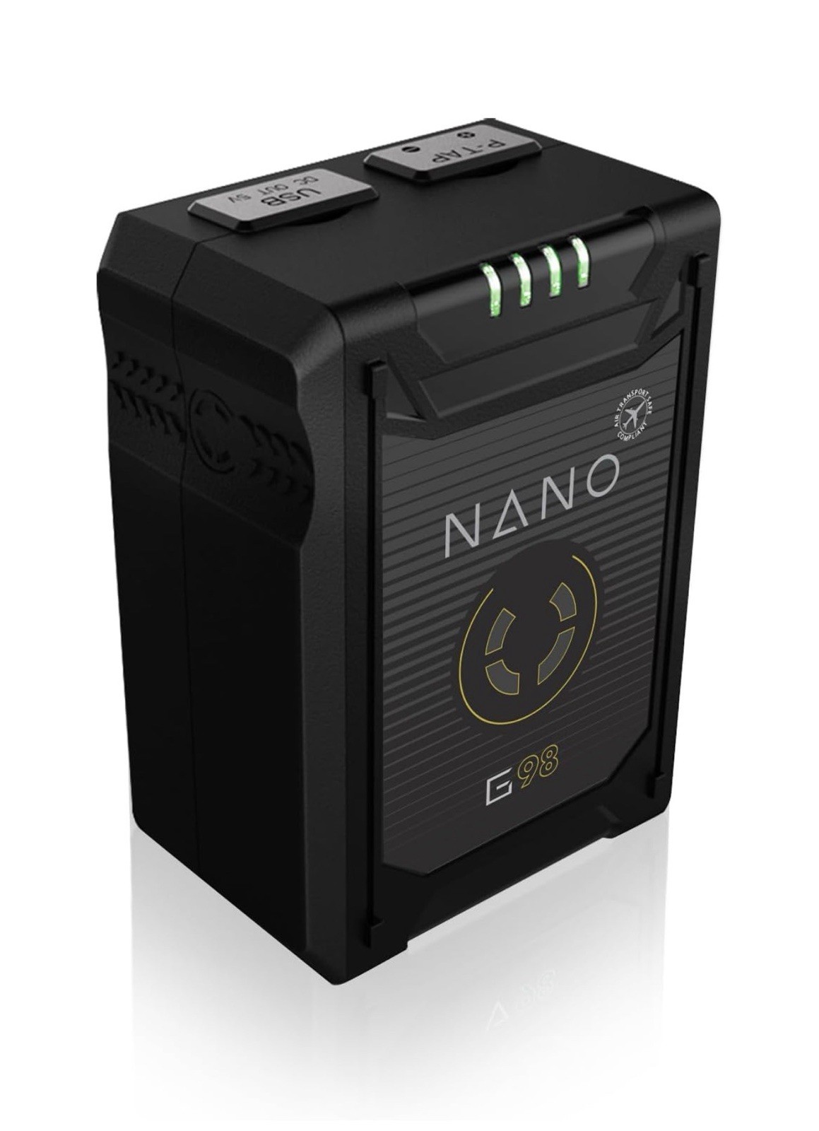 Core SWX NANO G98 98Wh 14.8V 6600mAh Gold Mount Battery D-Tap USB LED