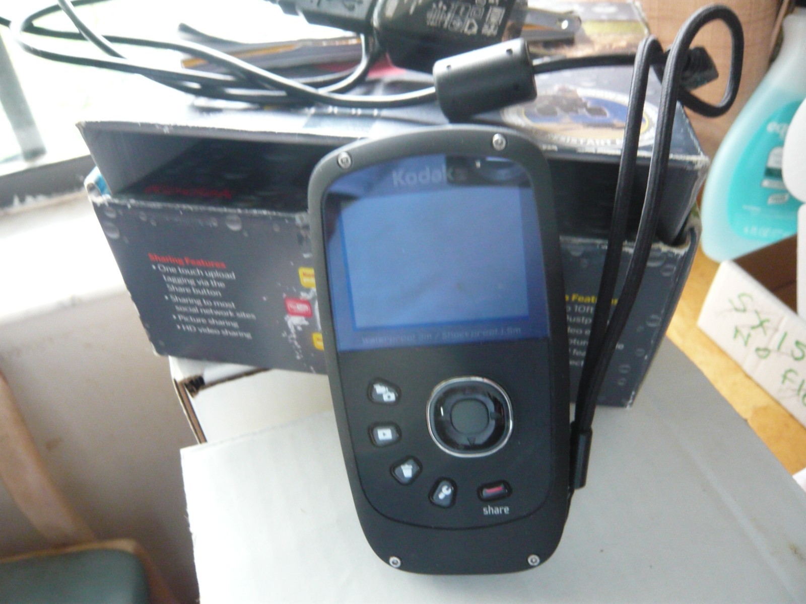 Kodak Zx5 Camcorder with USB Charger TESTED WORKS