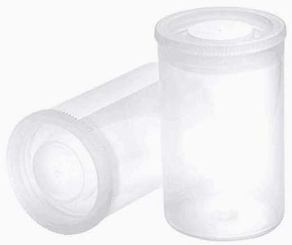 20 PCS Clear Plastic Film Canisters with Lids，35Mm Caliberempty Camera Reel Cont