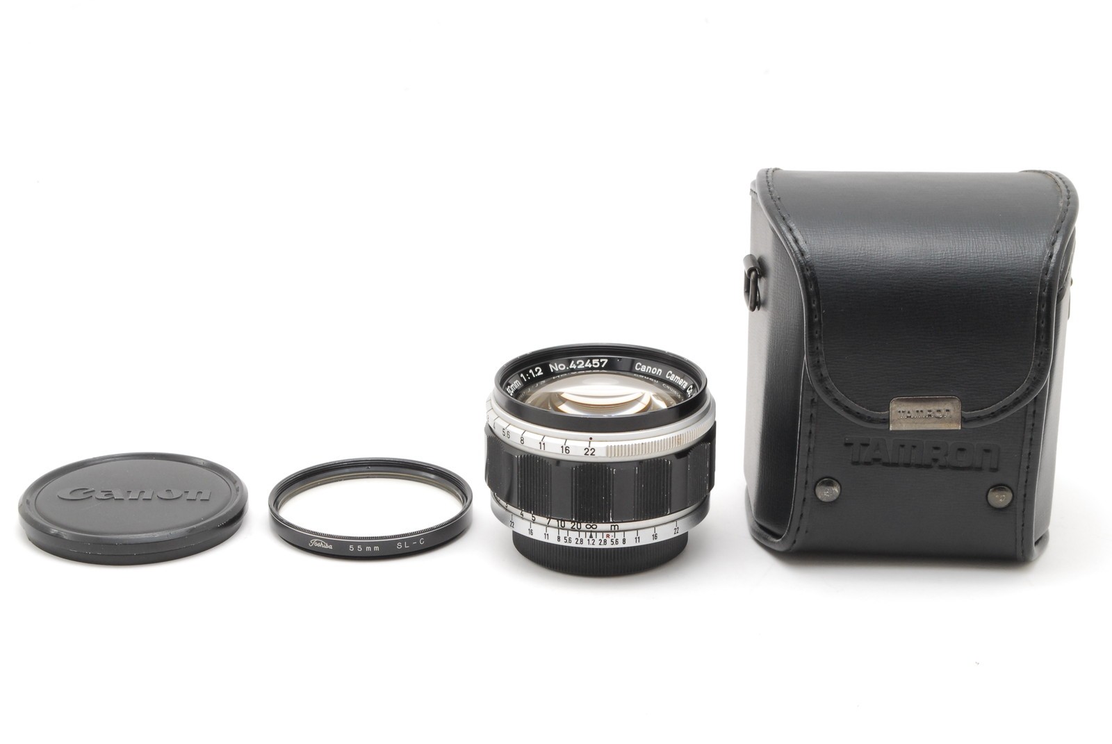 [Exc+5] Canon 50mm F/1.2 F1.2 Lens LTM L39 Leica Screw Mount w/ Case From JAPAN