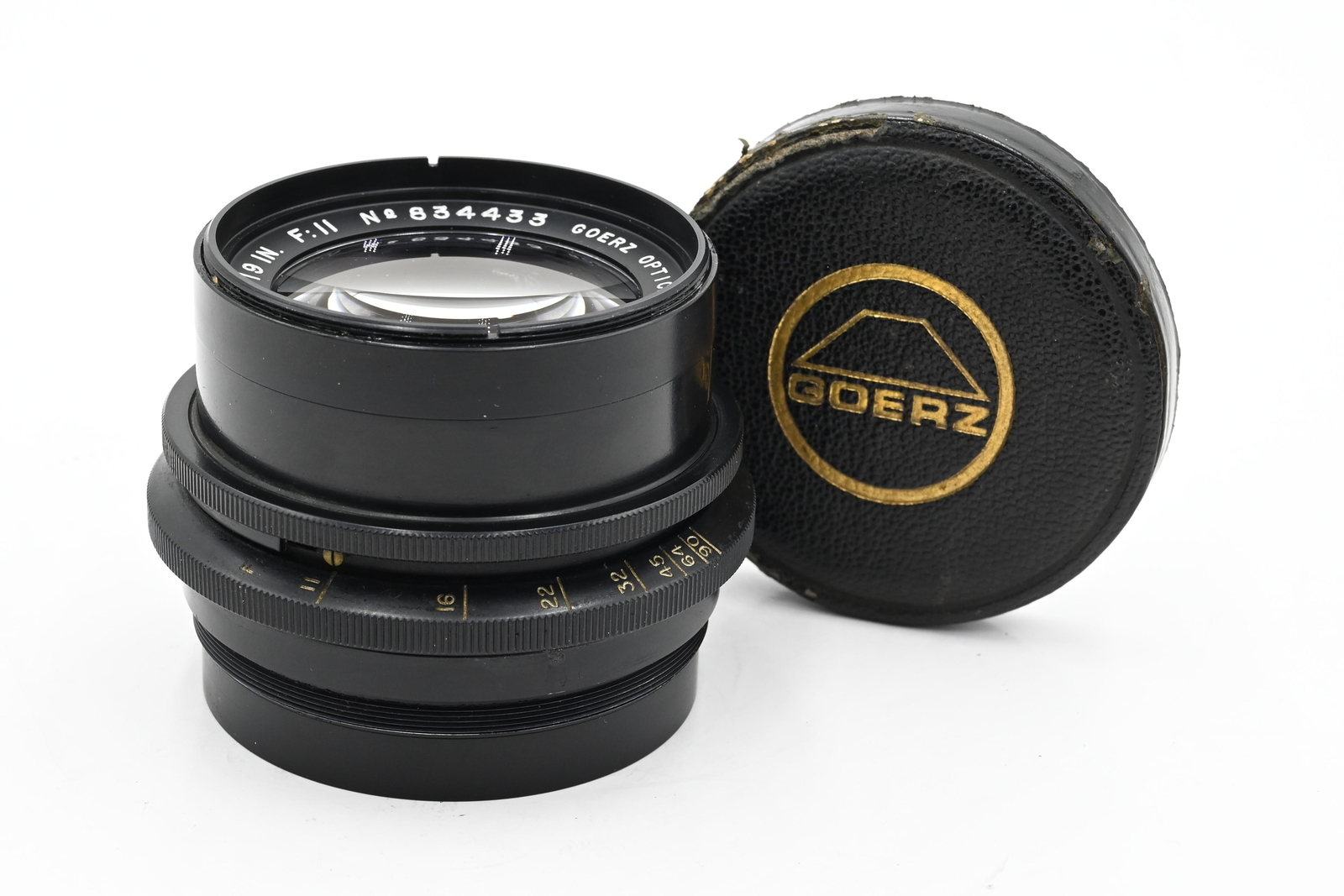 Goerz 19″ (480mm) f11 Apochromat Red Dot Artar Barrel Lens #433