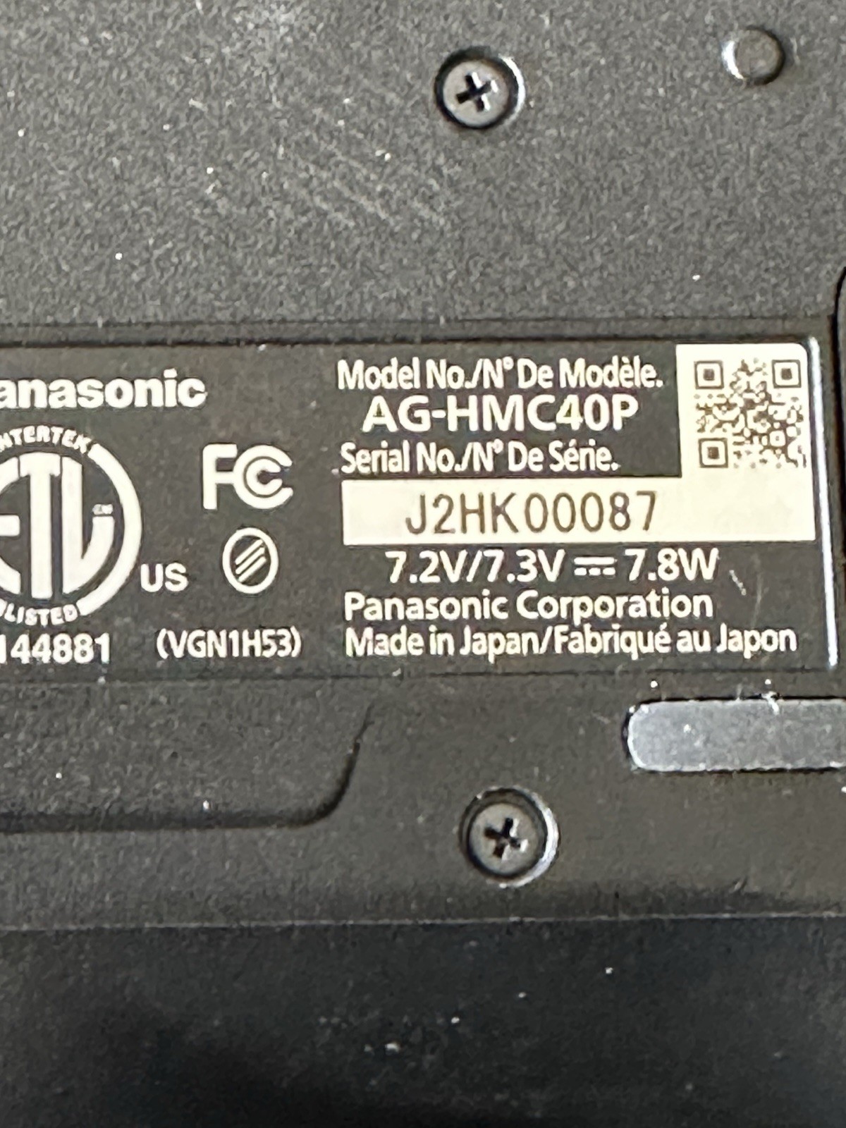[Near MINT] Panasonic AG-HMC45 AVCCAM Video Camera Camcorder From Japan