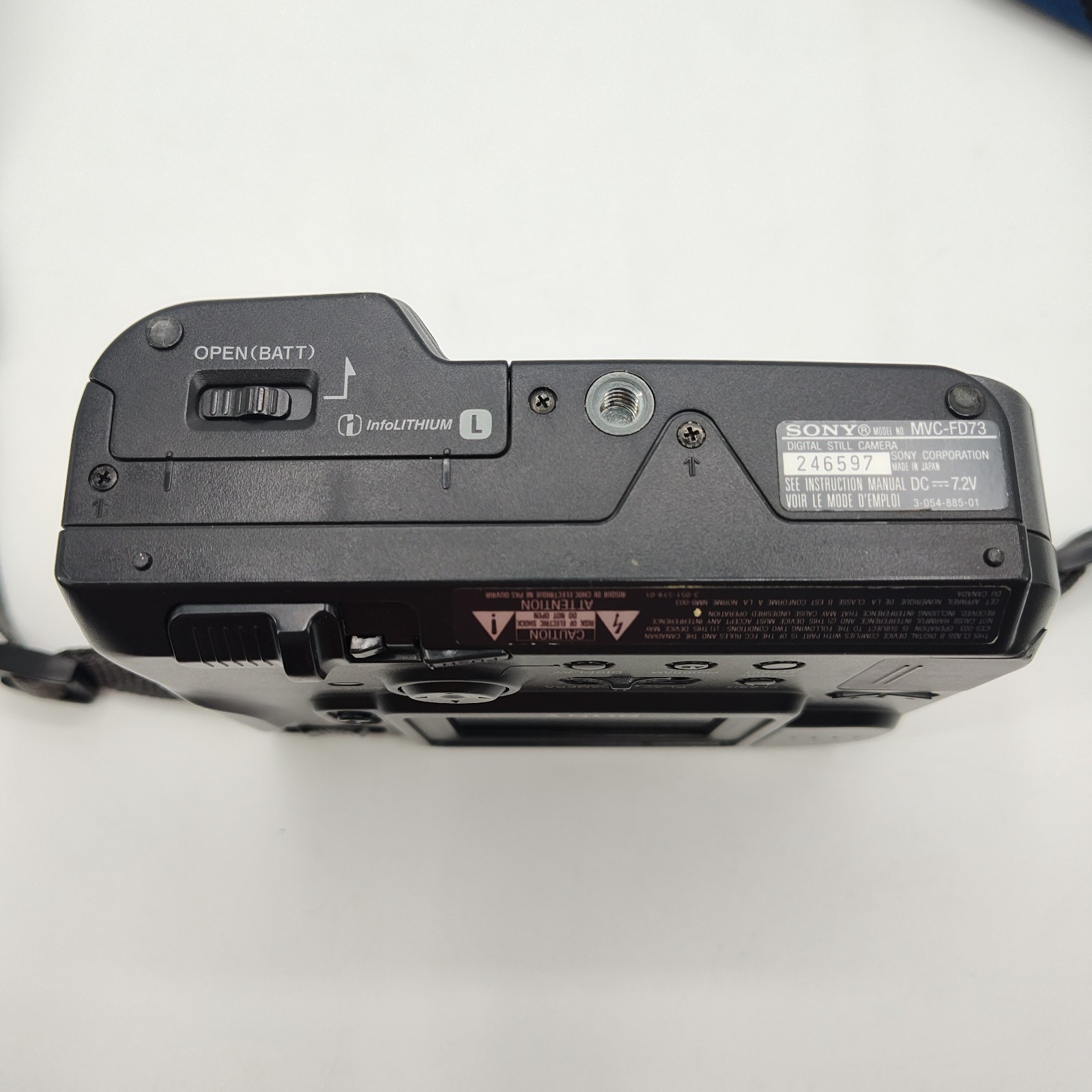 Sony Mavica MVC-FD73 0.4MP Digital Camera w/Battery 10x Optical Zoom – UNTESTED