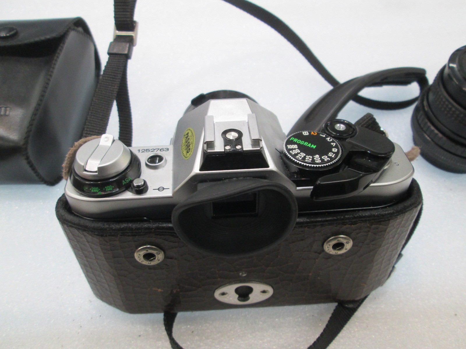 Canon AE-1 Program 35mm Film Manual Camera w/ 3 Lenses & Flash FOR PARTS/REPAIR