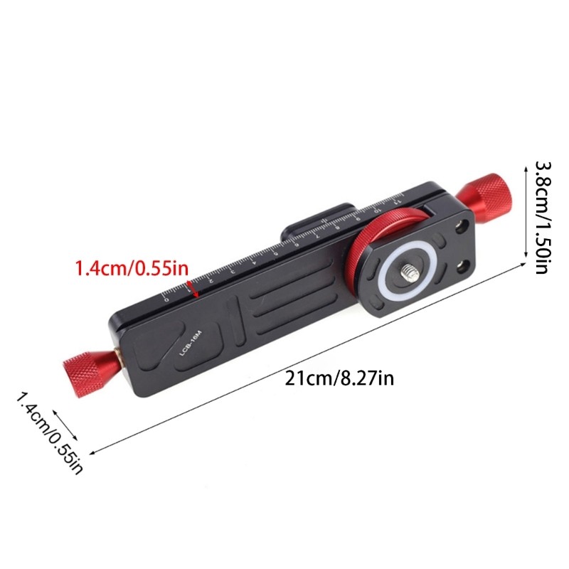 LCB-16M Macro Photography Slider Rail 160mm Adjustable Metal Structure