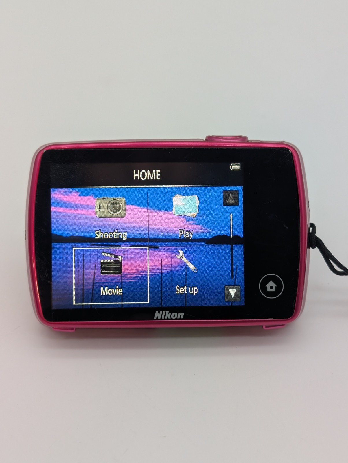 Nikon Coolpix S01 Pink Digital Camera – No Flash – For Parts Or Repair