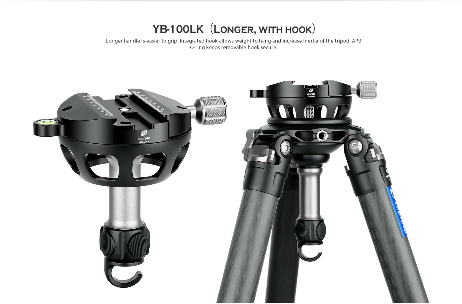 【Leofoto USA】Leofoto YB-100SK Leveling Base w/ Handle for 100mm Bowl