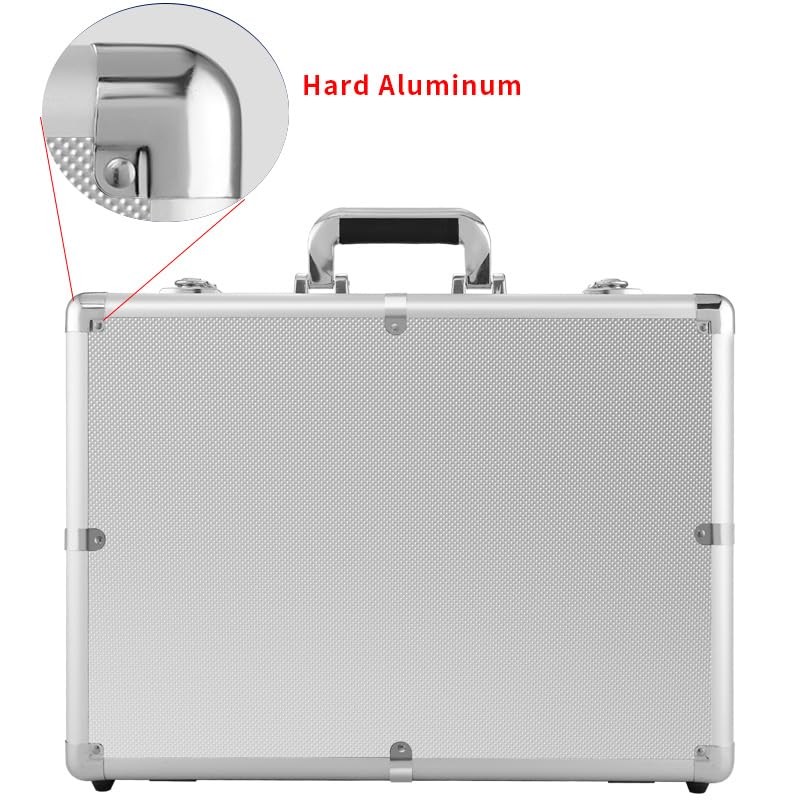 19in Aluminum Hard Case with DIY Customizable Foam Insert (18 x 13 x 5in Inte…